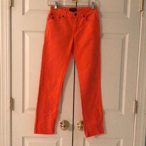 Boys polo orange jeans